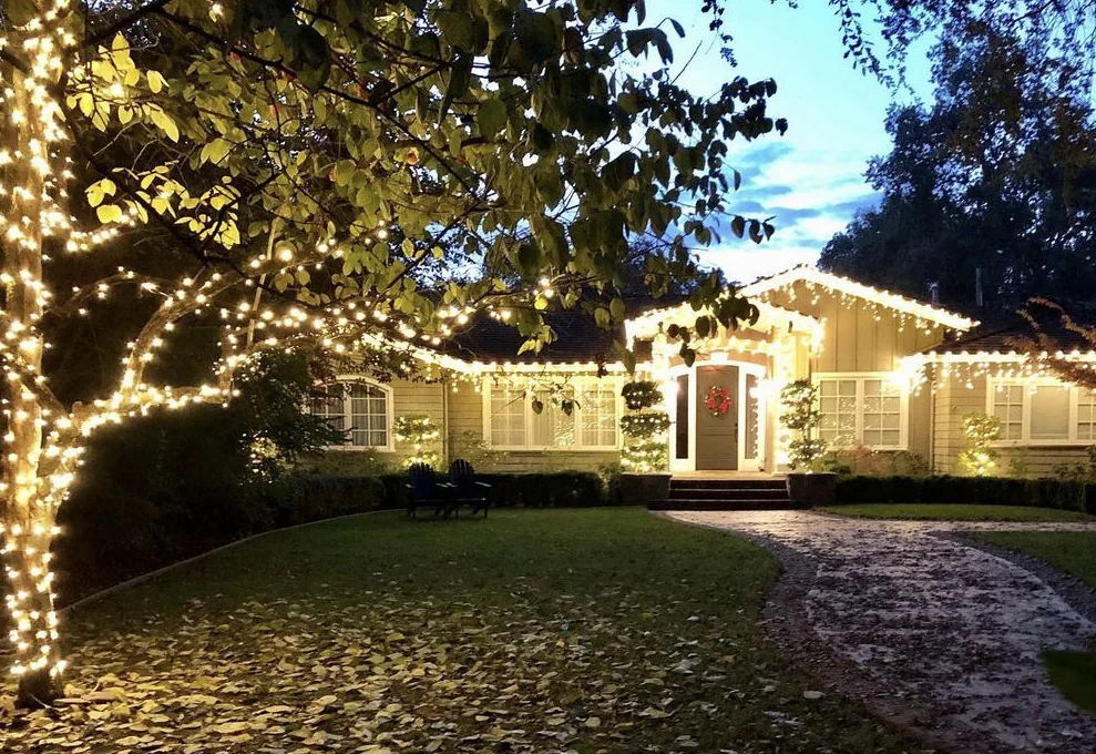 Residential Christmas light installation example from The Christmas Light Pros project gallery