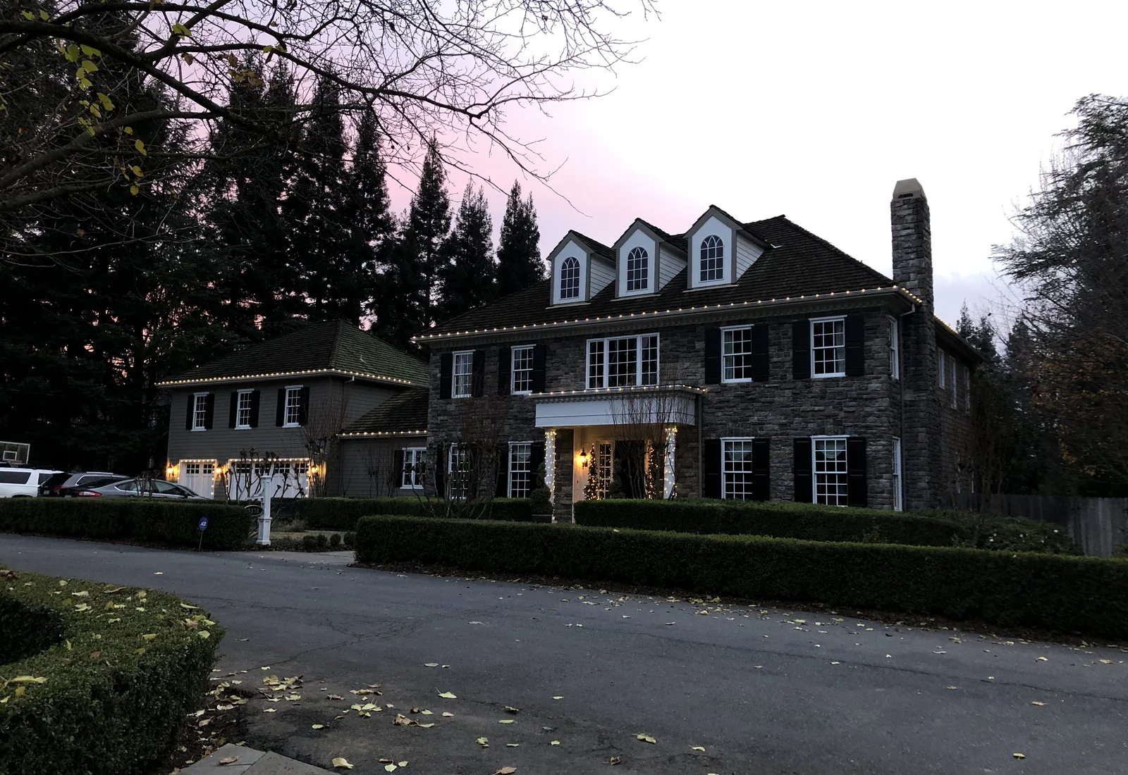 Residential Christmas light installation example from The Christmas Light Pros project gallery